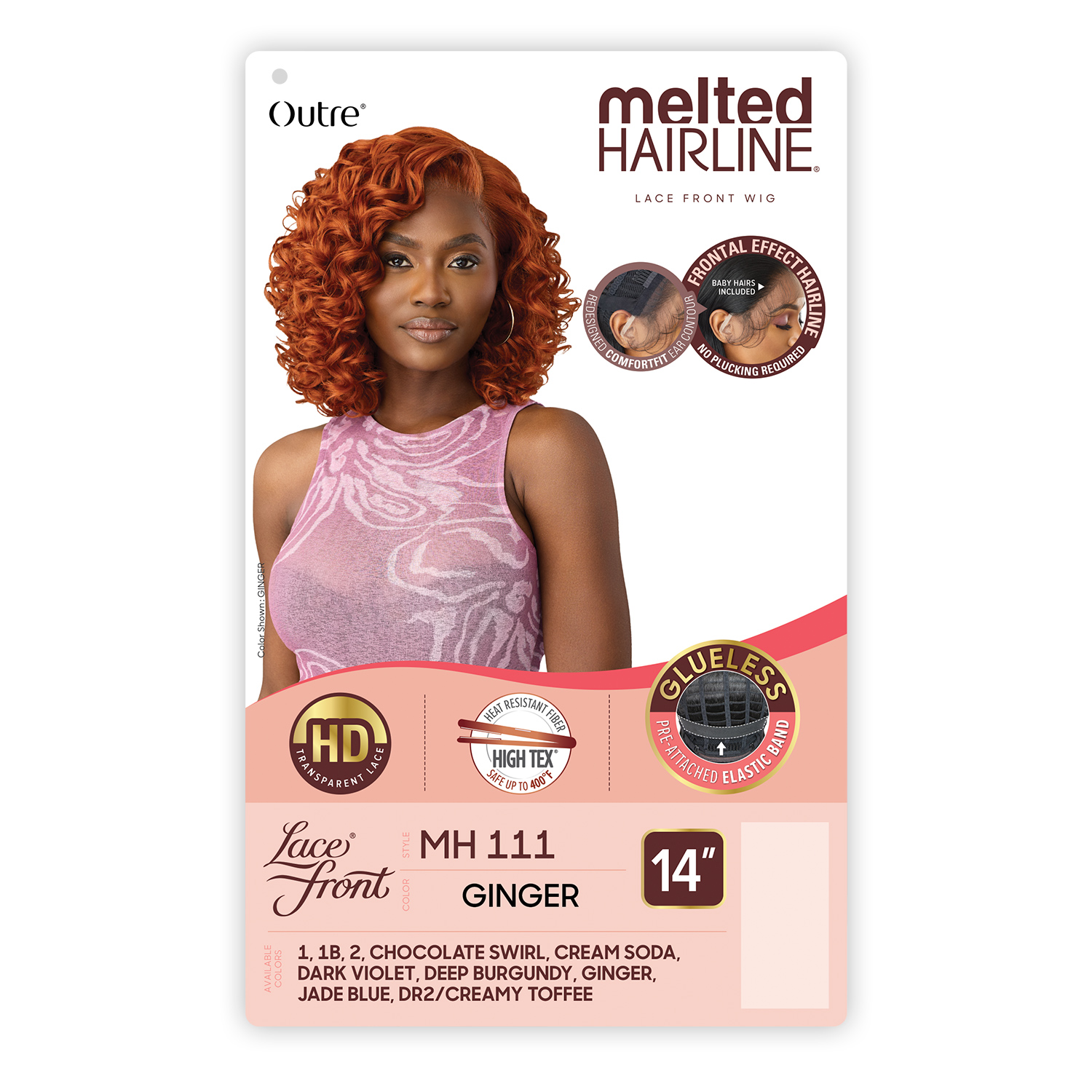 Outre HD Lace Front Wig Melted Hairline Glueless MH 111