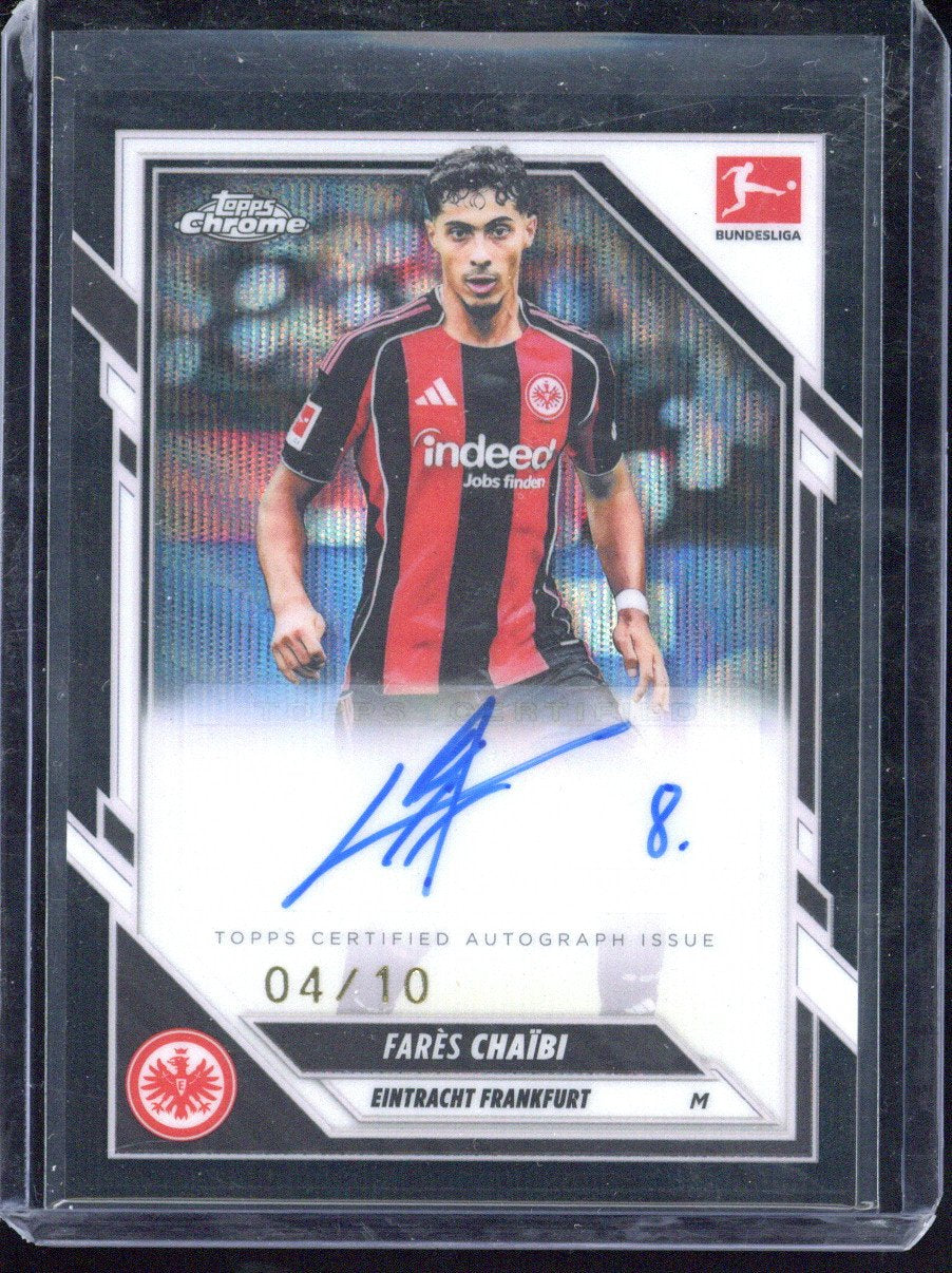 2025-26 Topps Chrome Bundesliga Fares Chaibi Autograph /10