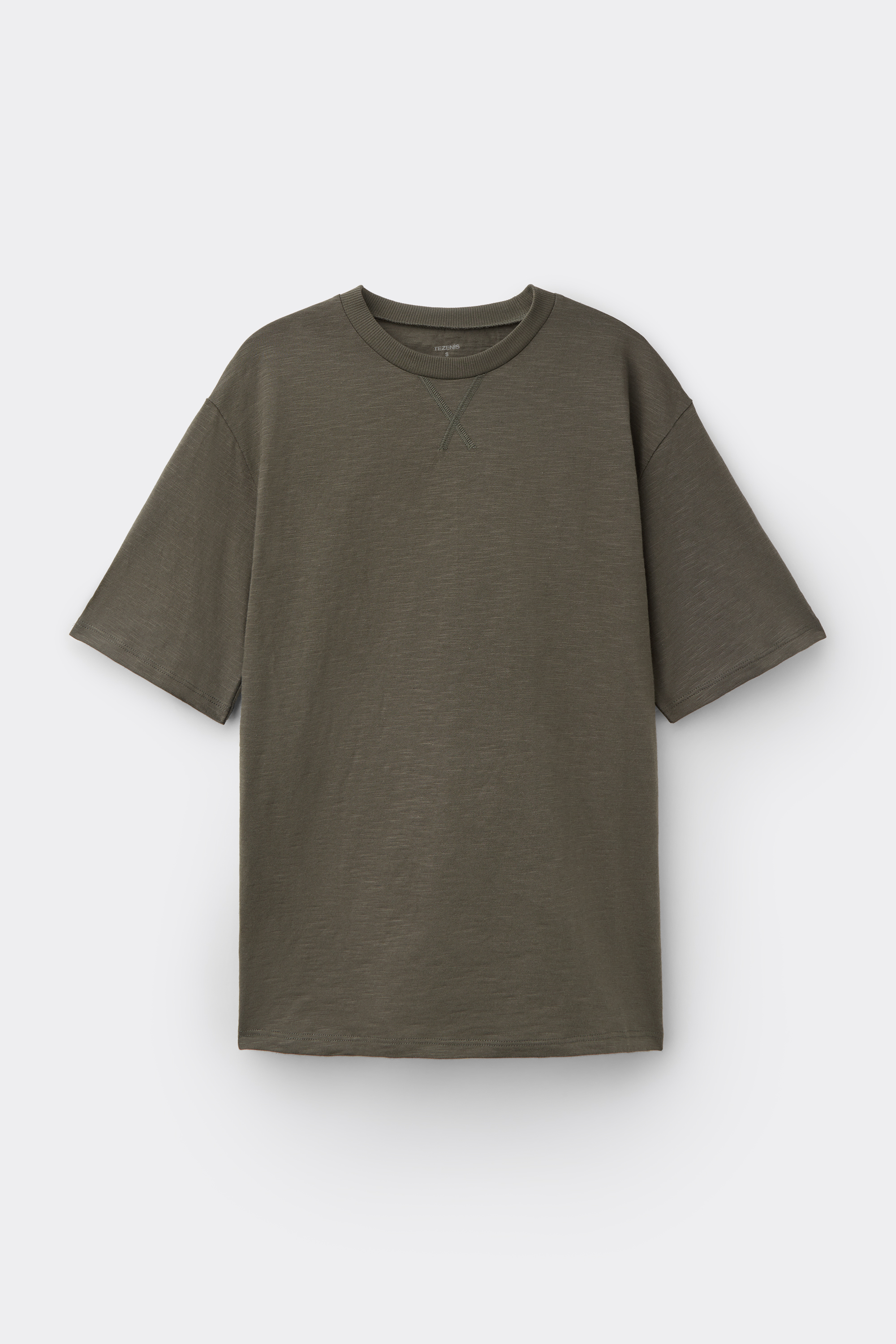100% Slub Cotton Round Neck T-shirt