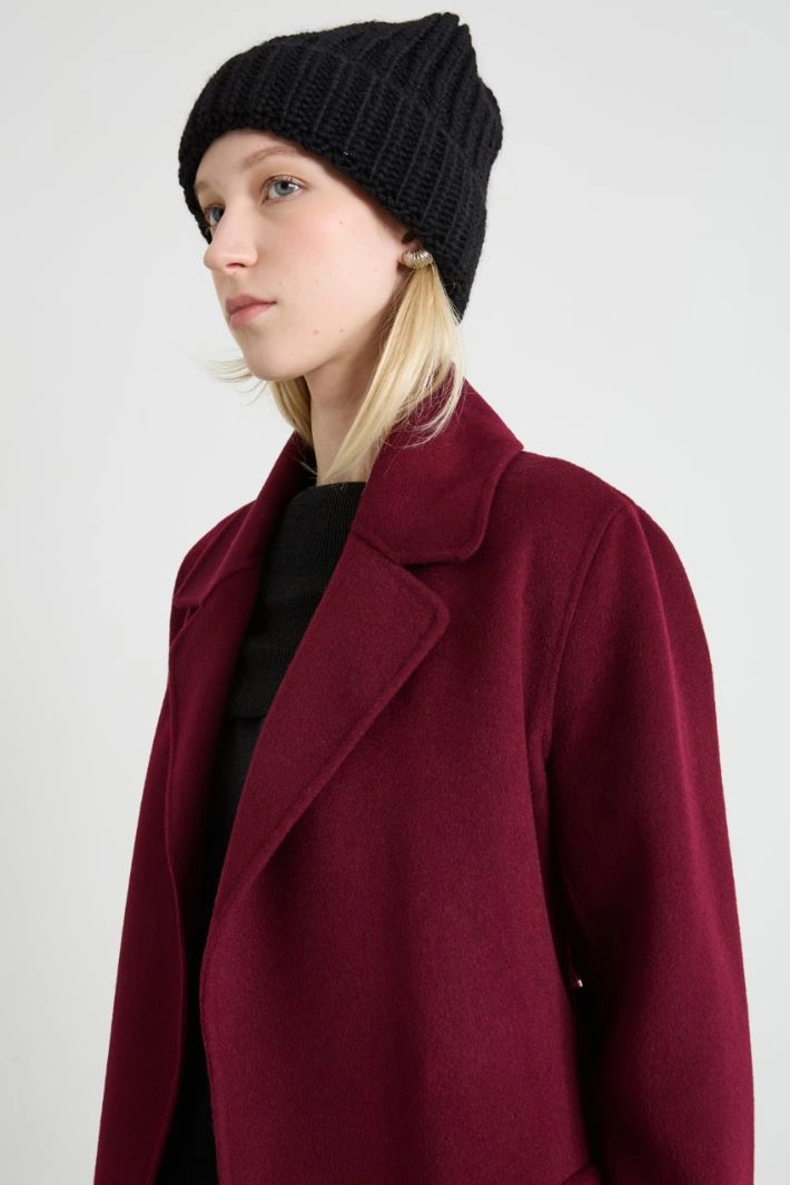 Cuffed beanie hat - BLACK