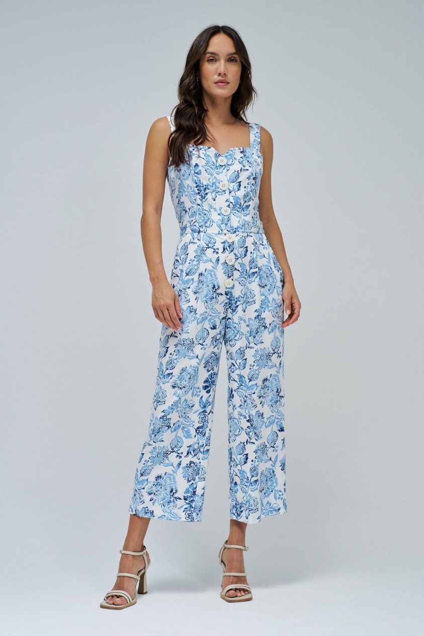 FLORAL PRINT JUMPSUIT