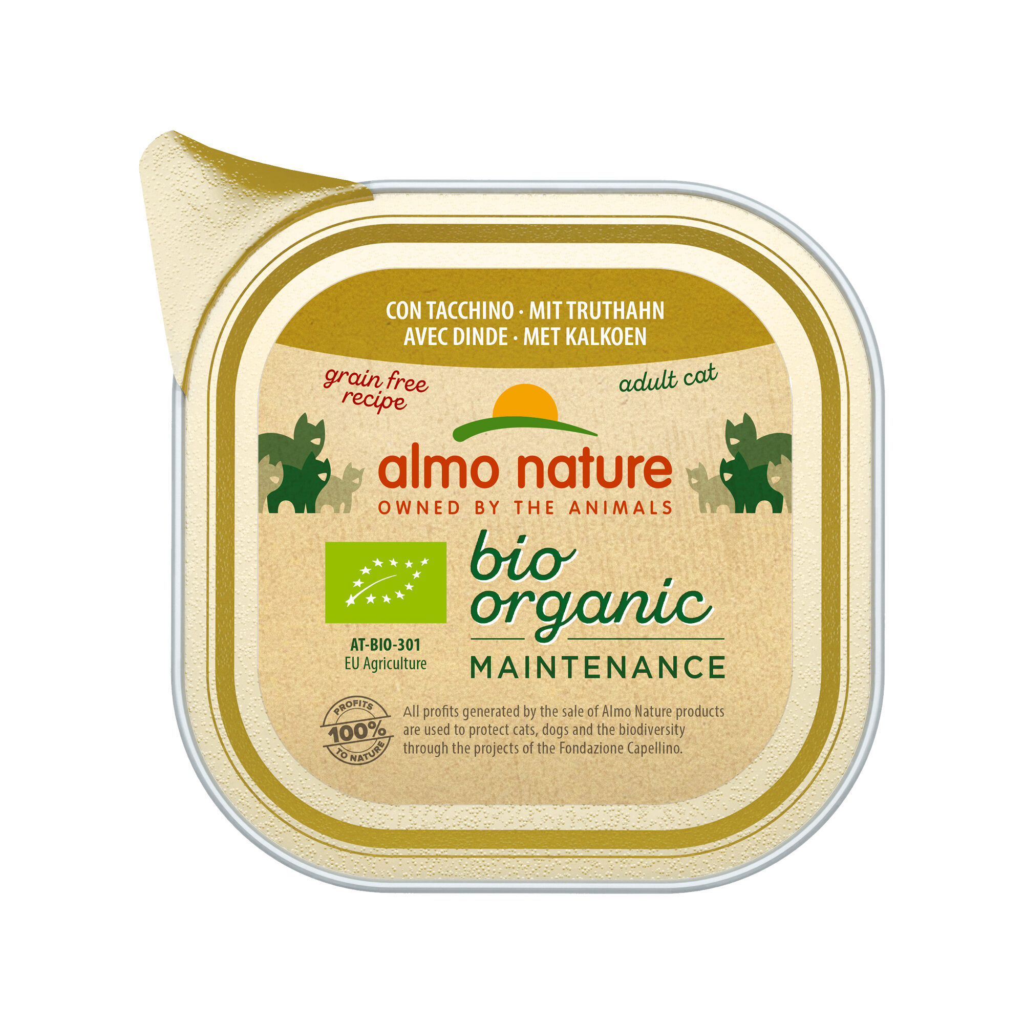 Almo Nature Bio Organic Maintenance Cat - Turkey - 19 x 85g