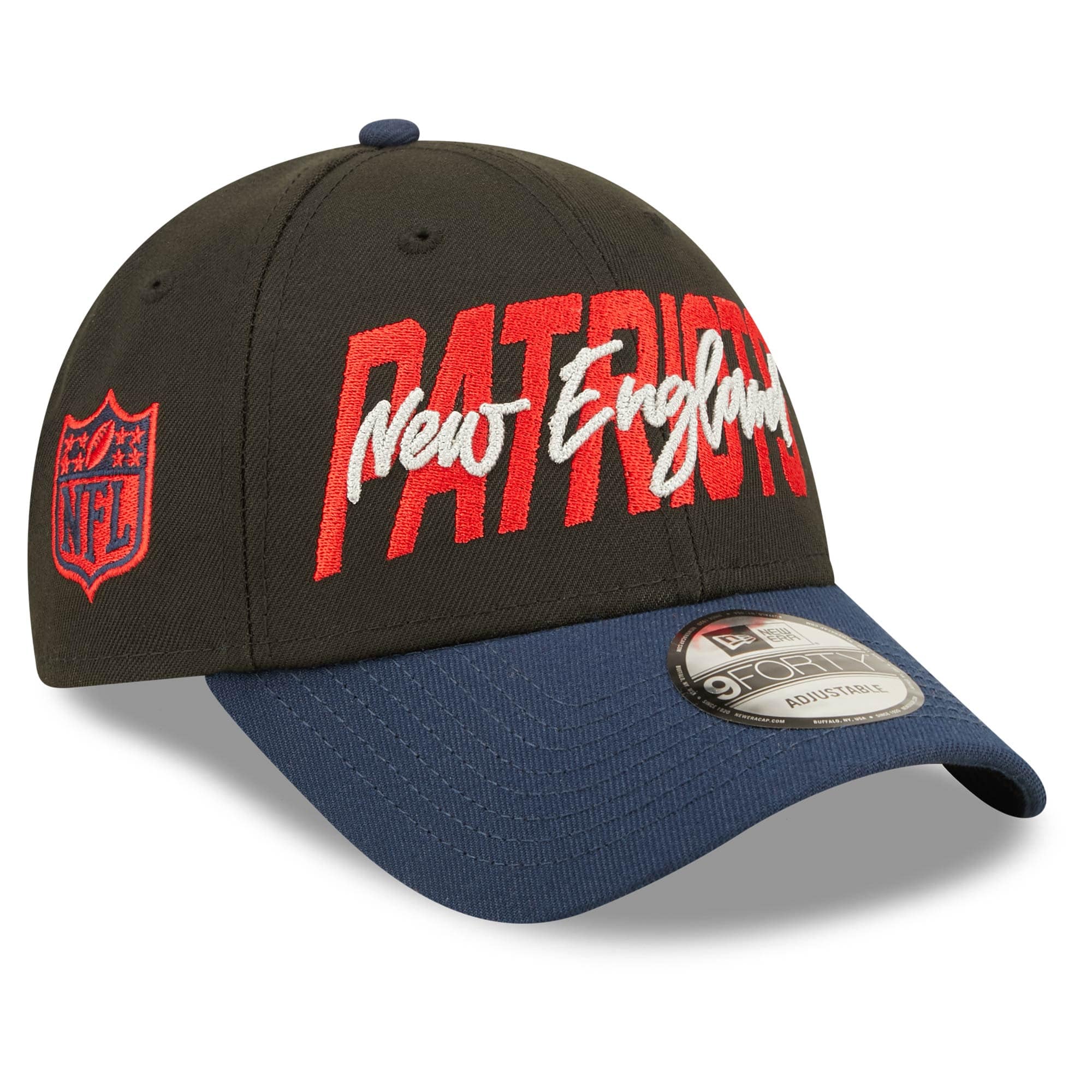 New England Patriots Official 2022 NFL Draft New Era 9FORTY Adjustable Cap