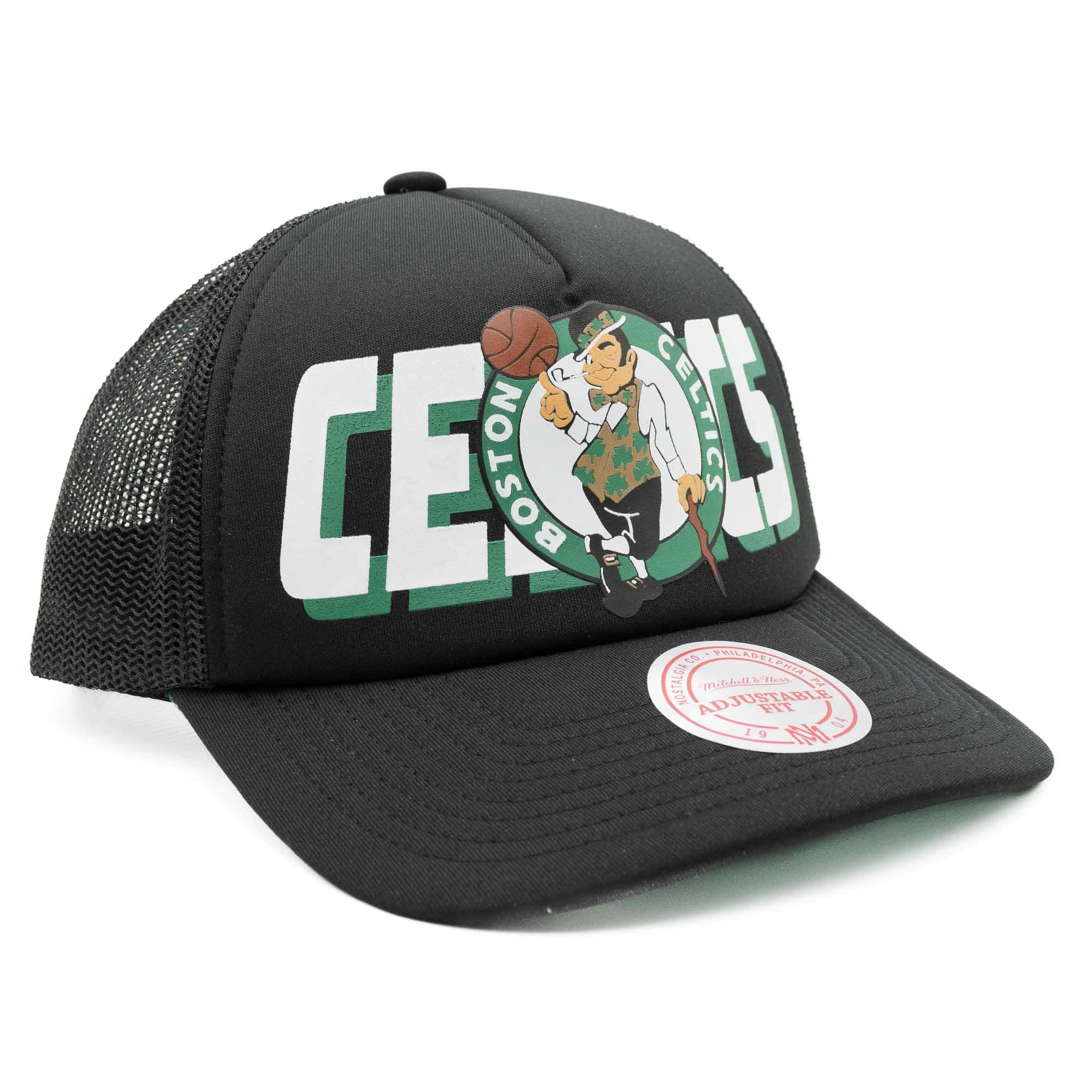 Boston Celtics NBA Billboard Mitchell & Ness Trucker Cap