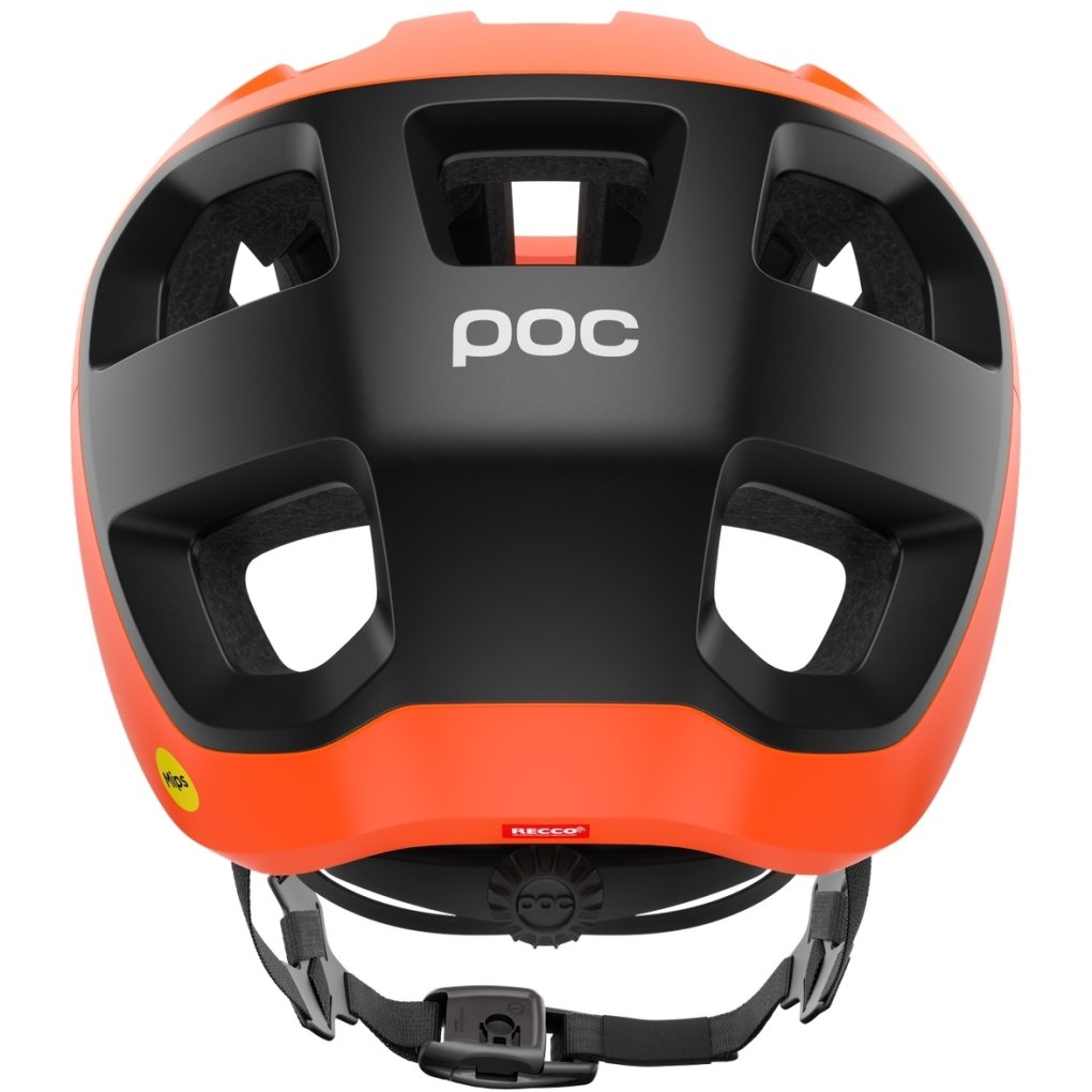 POC Cularis MIPS Helmet - 8817 Fluorescent Orange Matt/Uranium Black Matt
