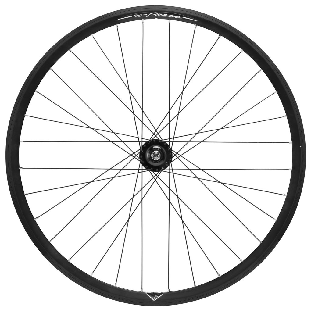 Miche X-Press Pista/Strada Fixed/Free Wheelset Clincher - FW 100mm | RW 120mm Solid Axle - black