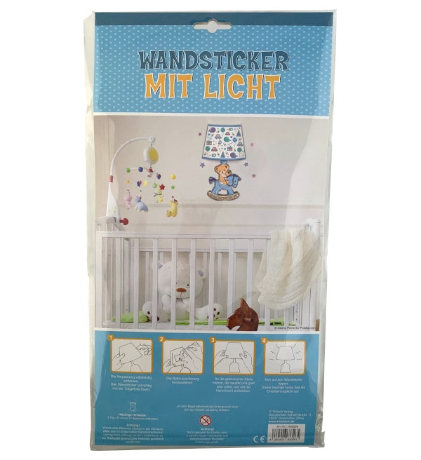 Wall Sticker with Light - Teddy Bear