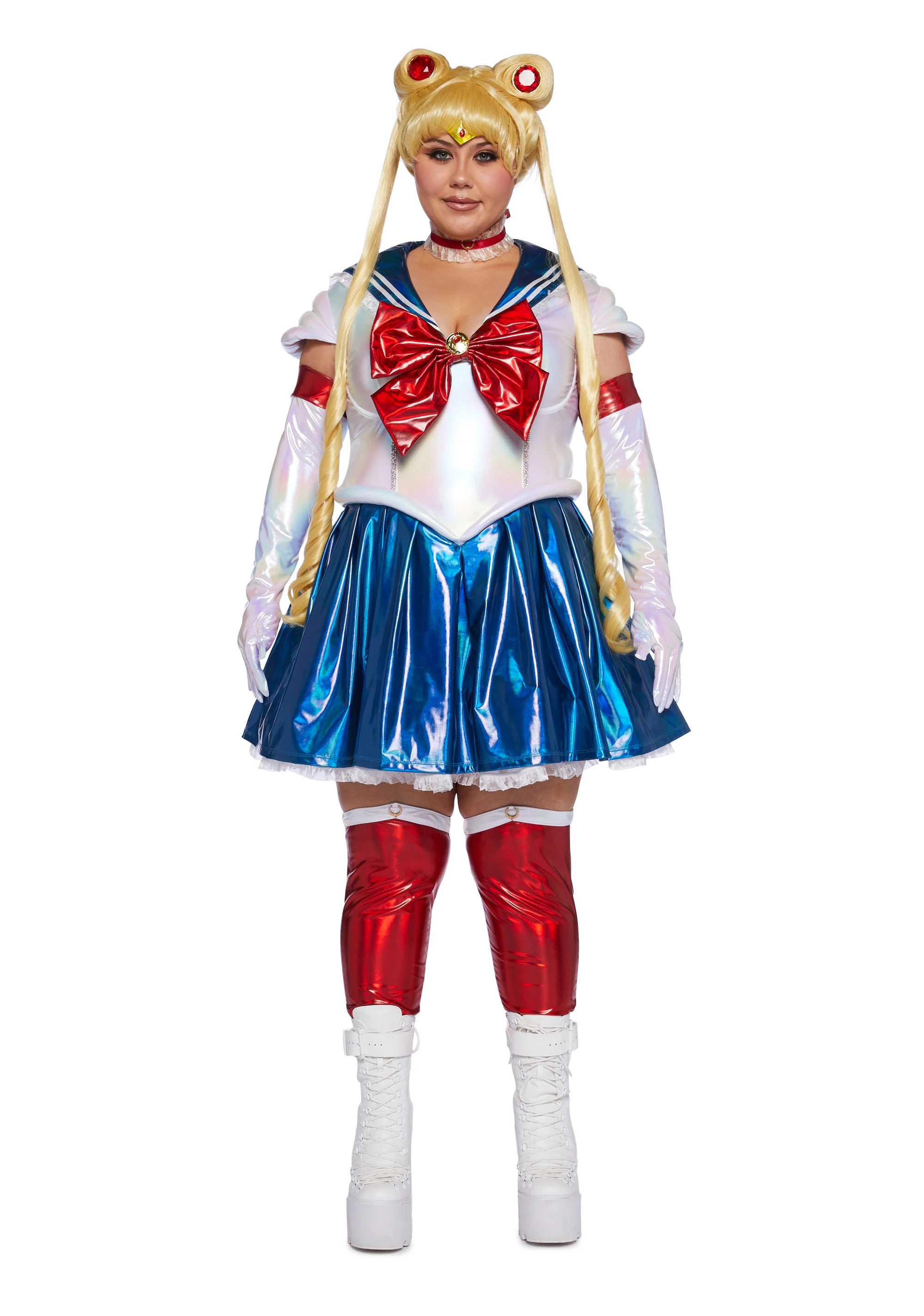 Plus Celestial Sailor Premium Costume And Wig Set