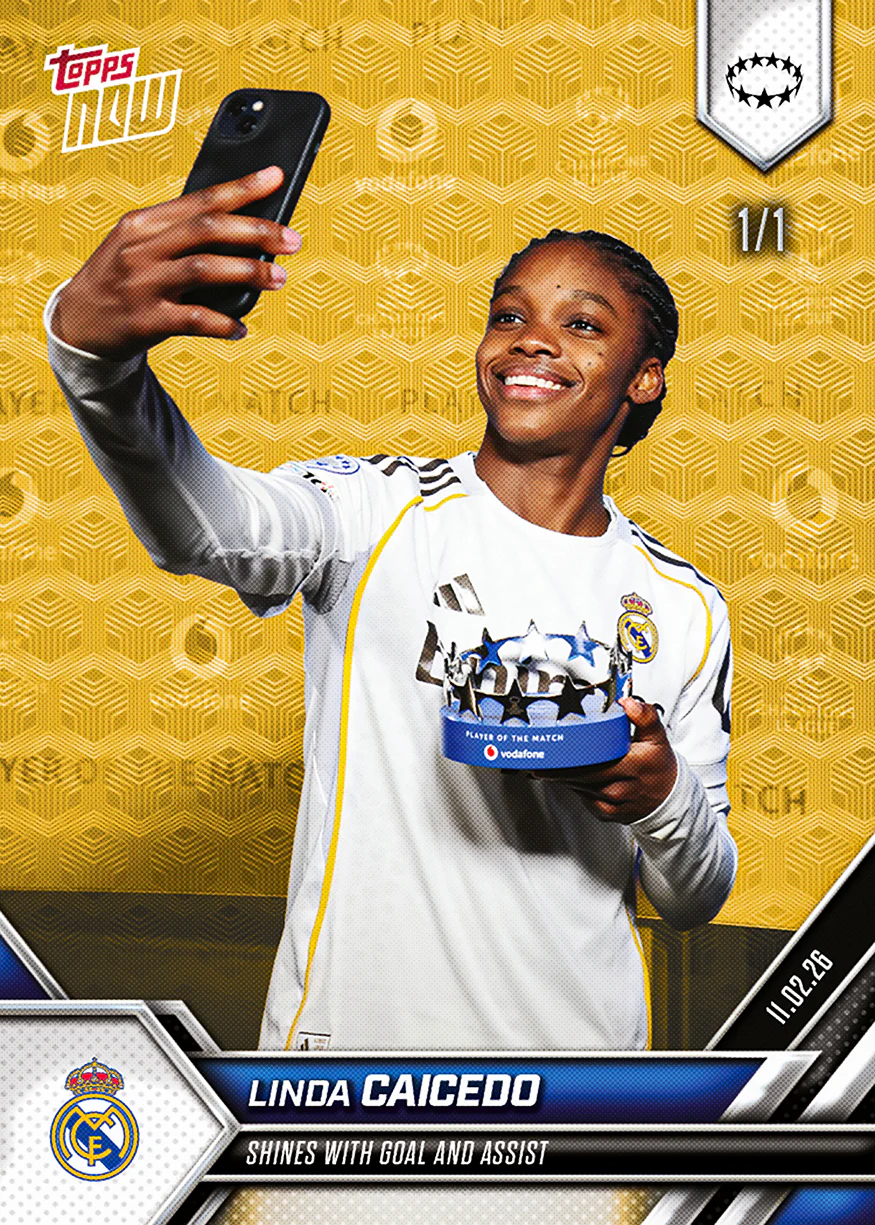 Linda Caicedo - 2025-26 UWCL Topps NOW® - Card 18