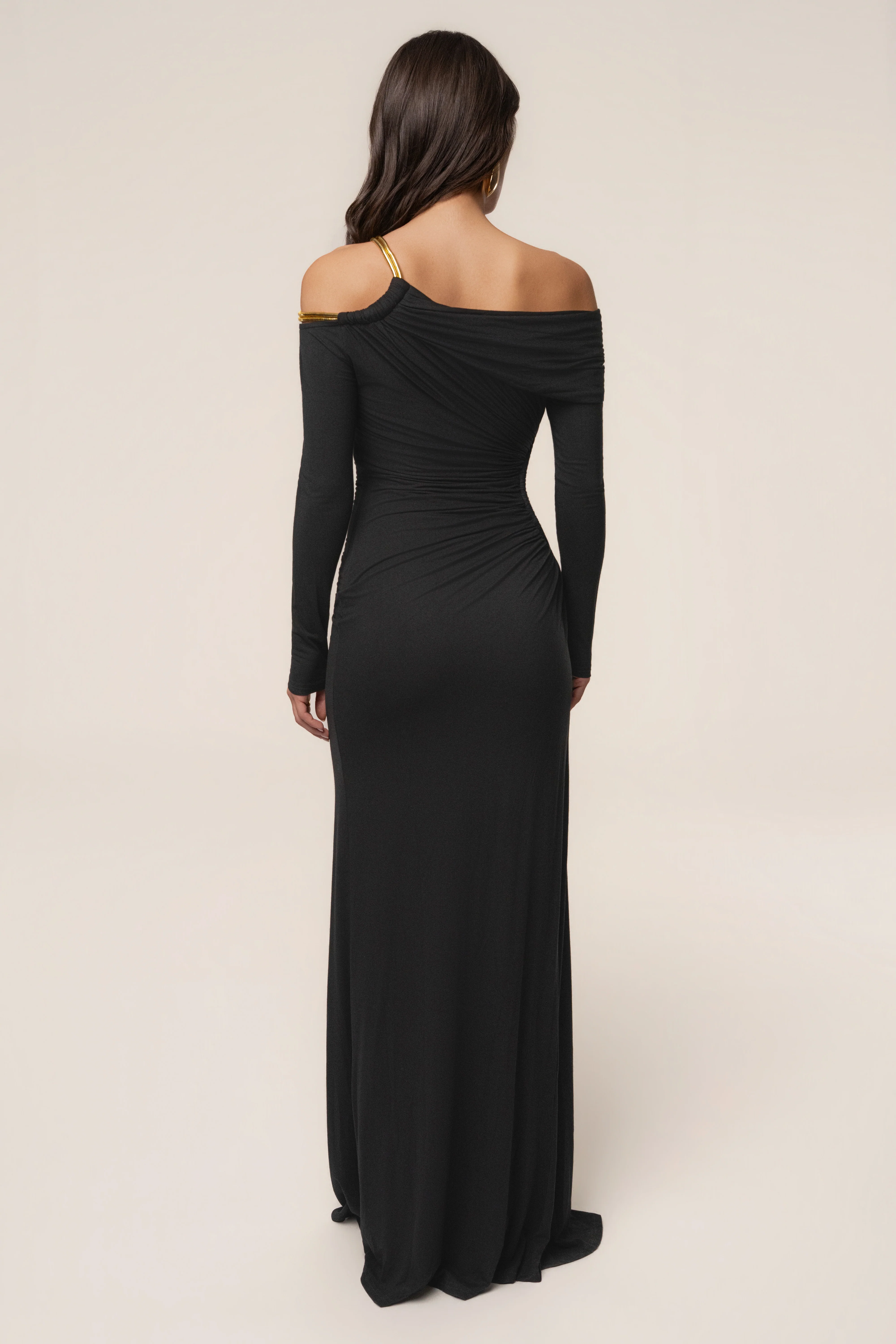 Black Gilded Grace Maxi Dress
