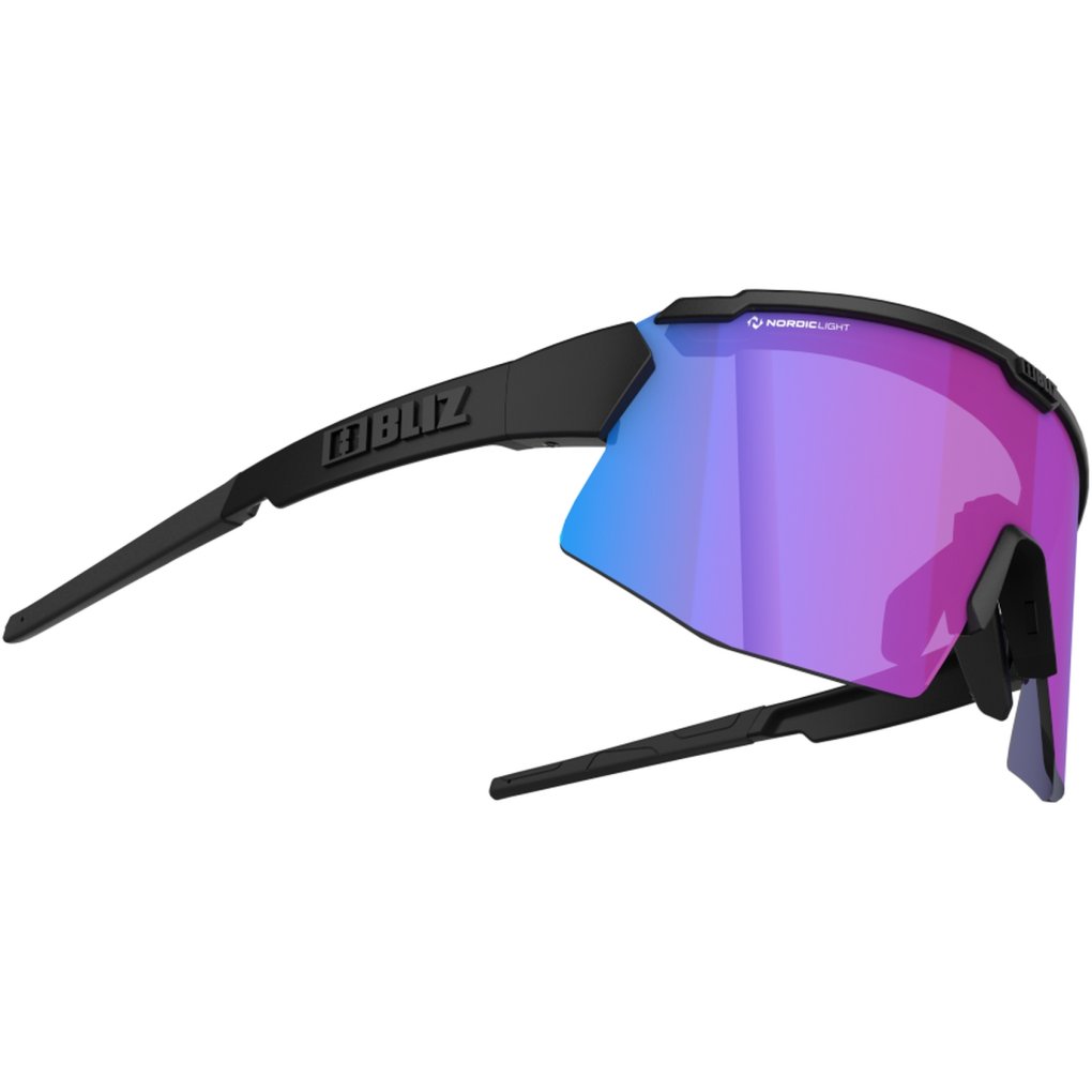 Bliz Breeze Small Glasses - Matt Black - Nordic Light Begonia/Violet Blue Multi | Brown Silver Mirror
