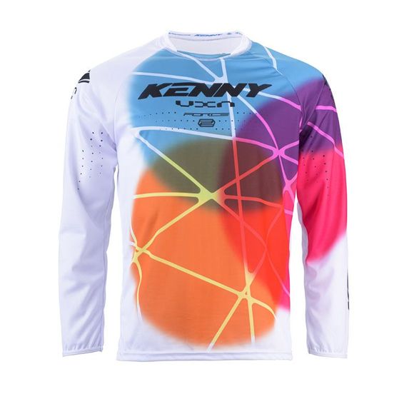Kenny FORCE 2024 cross jersey - White / MulticolorRef: ke1825-spher