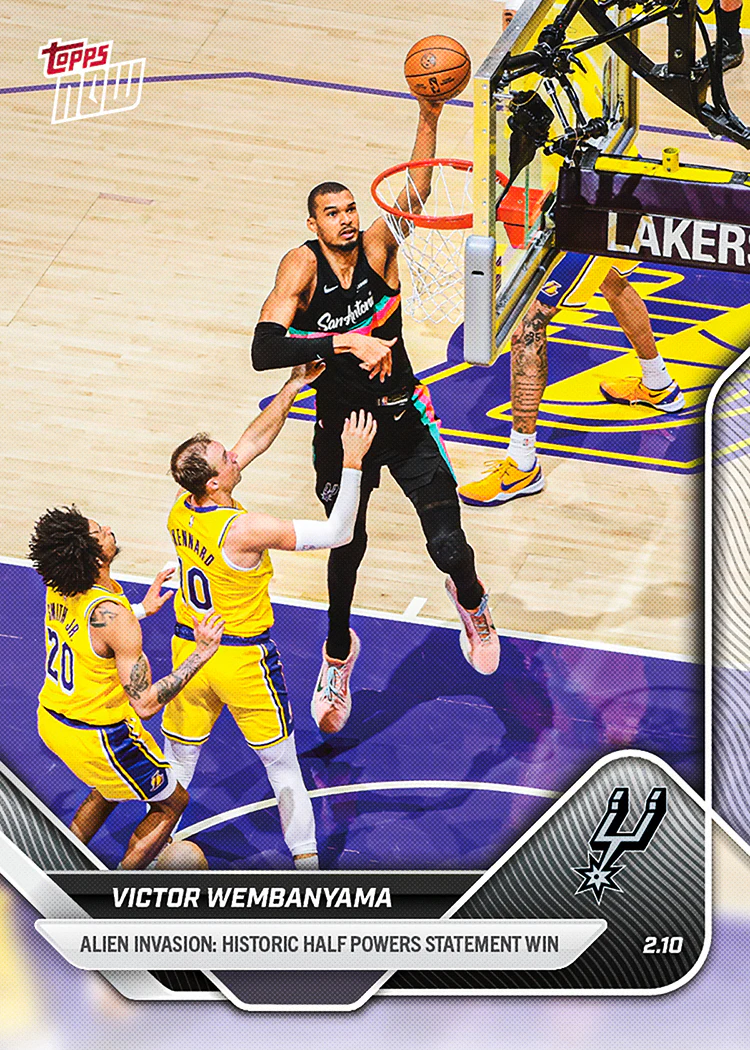 Victor Wembanyama - 2025-26 NBA Topps NOW® - Card 170 - PR: 2043