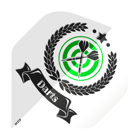 10 sets of printed clear flights, double-sided, with logo or image print - MDX