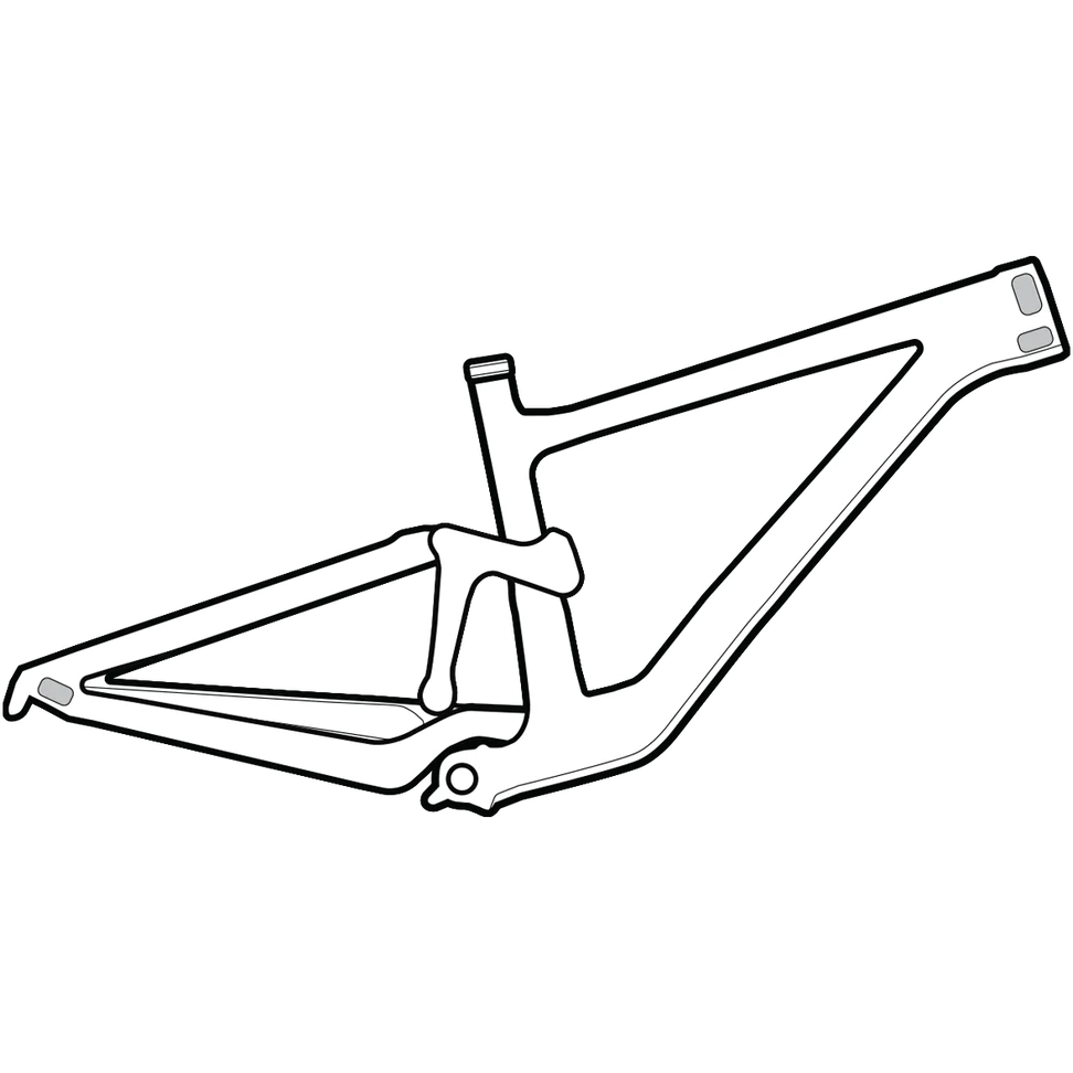 Lizard Skins Frame Wrap - Cable Rub Kit Protective Film - clear