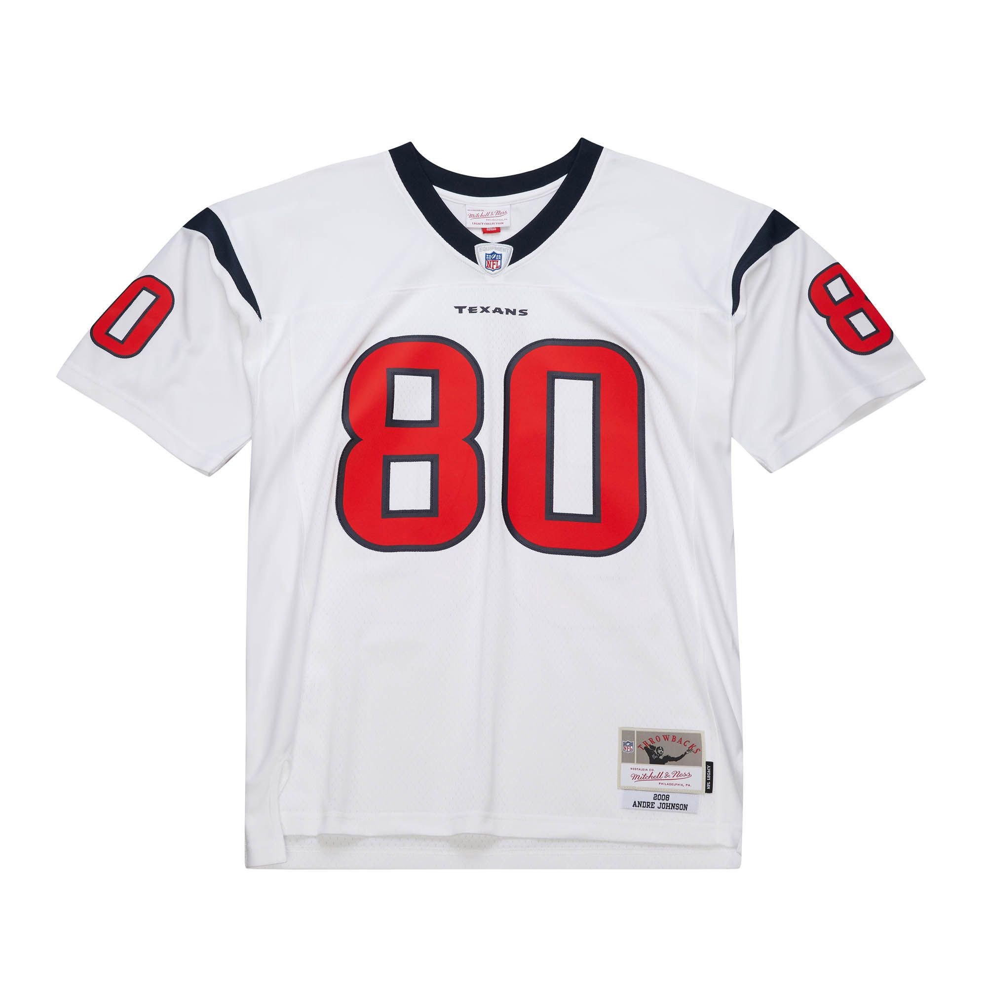 Andre Johnson #80 Houston Texans 2008 Legacy Throwback NFL Jersey White