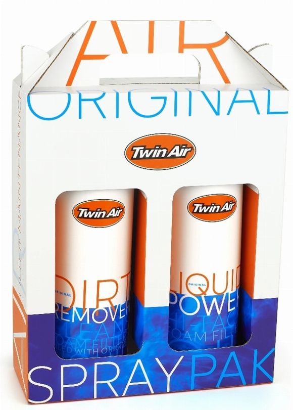 Produit de lavage Twin air Pack nettoyage Liquid Power Spray + Dirt Remover - 2x500ml UniverselRef : TA00513A / 1121650