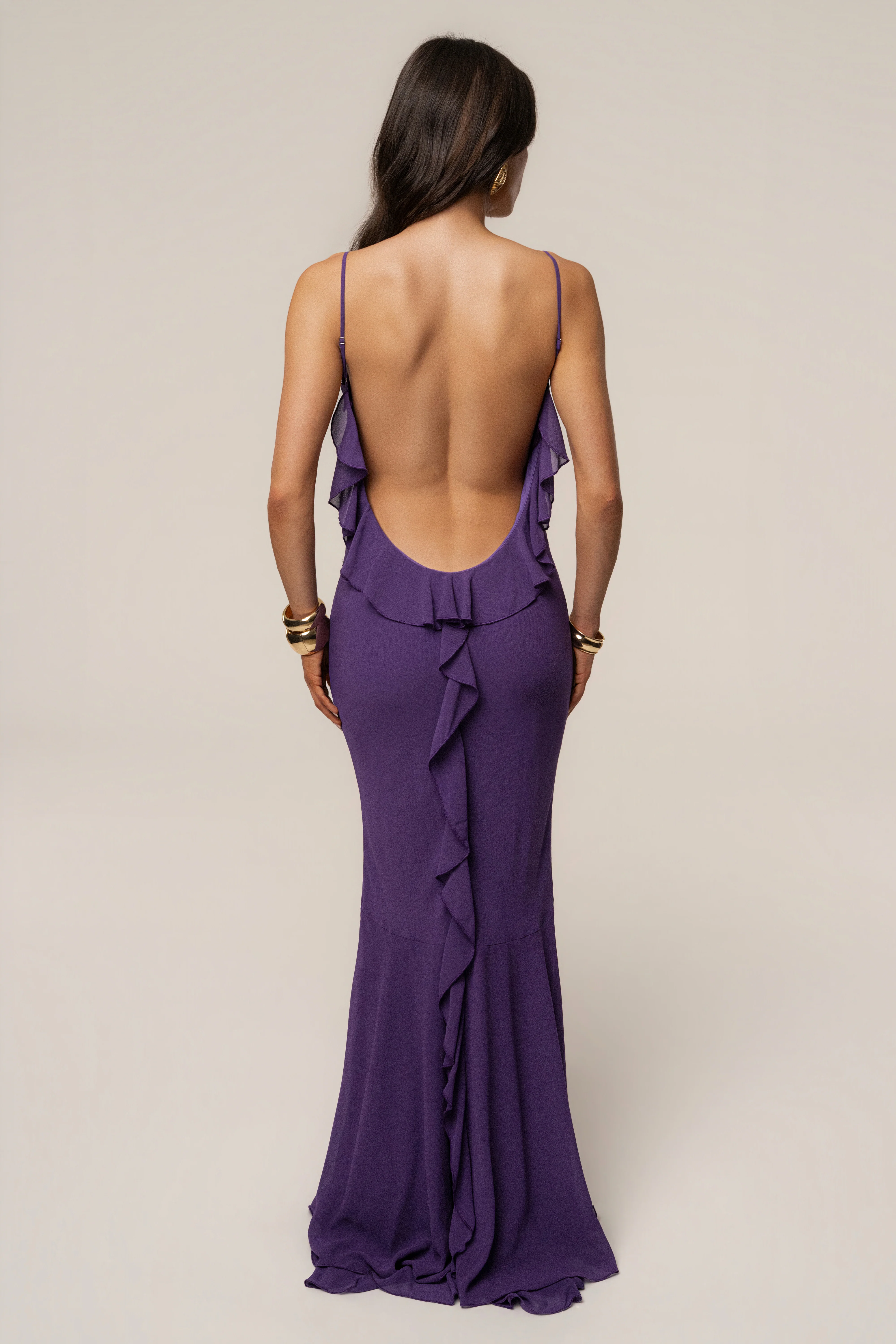 Purple Midnight Romance Maxi Dress