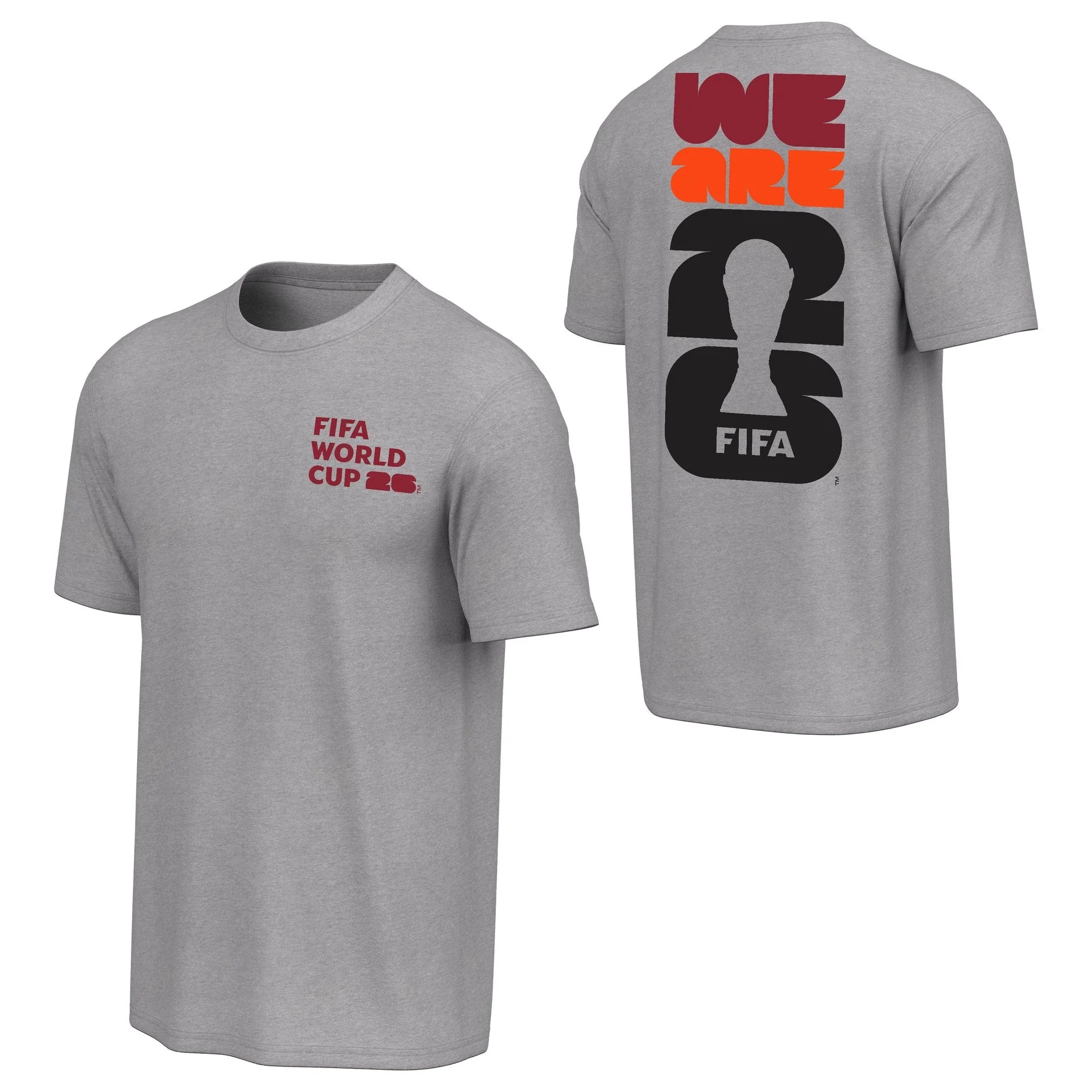 2026 Soccer Fan Collection 'We Are' 26 Bold Grey T-Shirt - Unisex