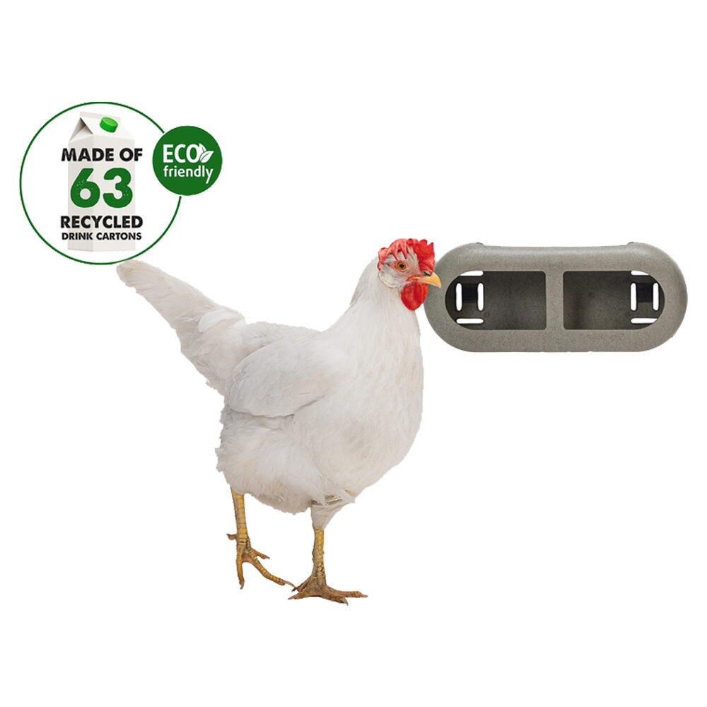 Beeztees Chicken Feeding Bowl - 30 x 14 x 13 cm