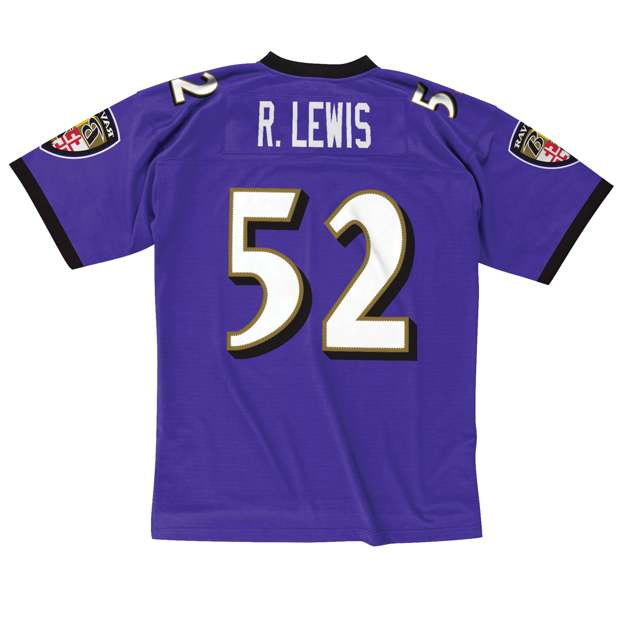 Ray Lewis #52 Baltimore Ravens Mitchell & Ness Throwback NFL Jersey Purple