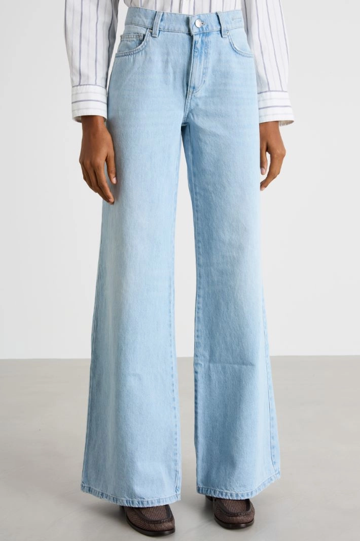 Wide-leg jeans - LIGHT BLUE