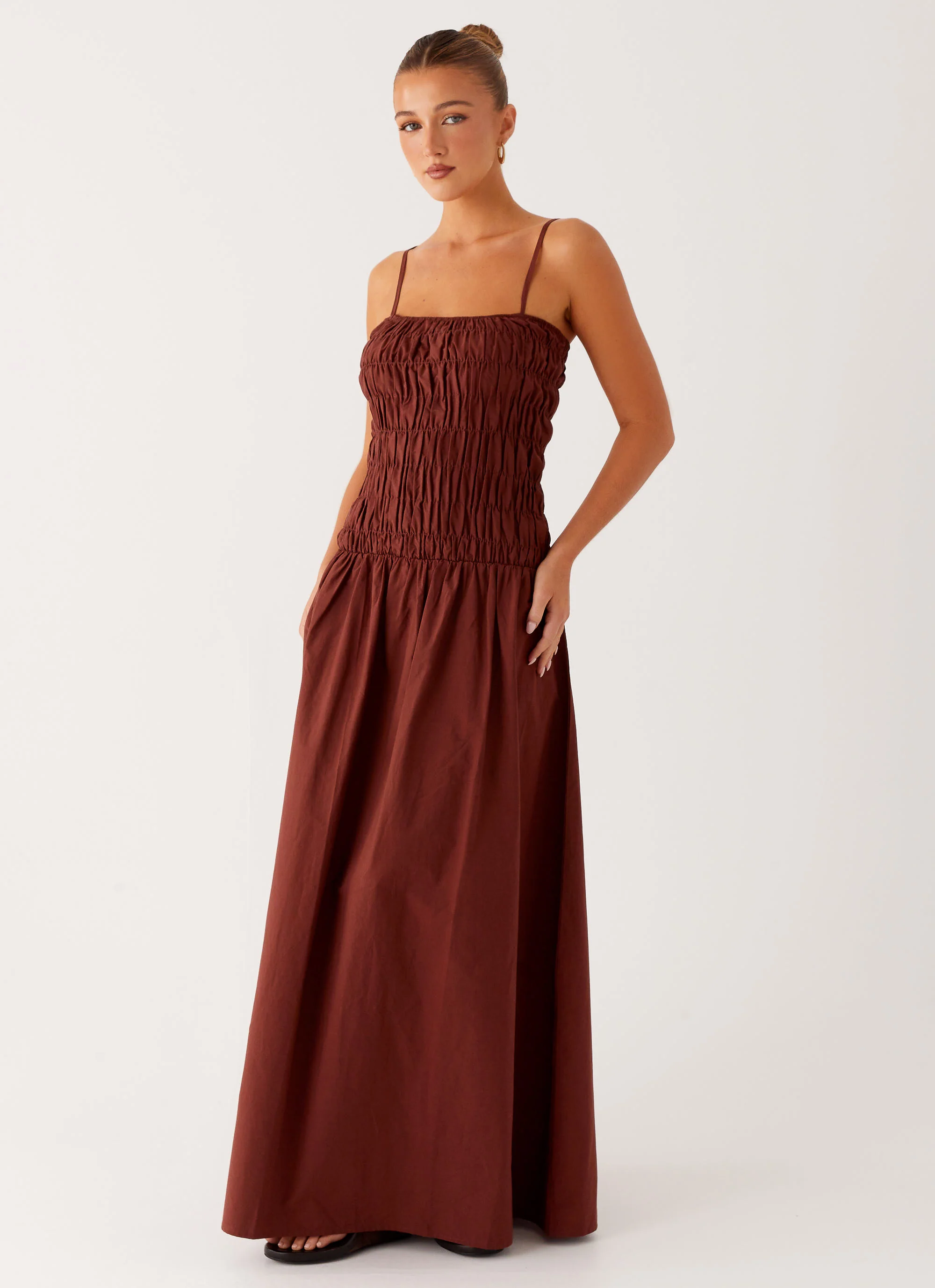 Brooke Maxi Dress - Chocolate