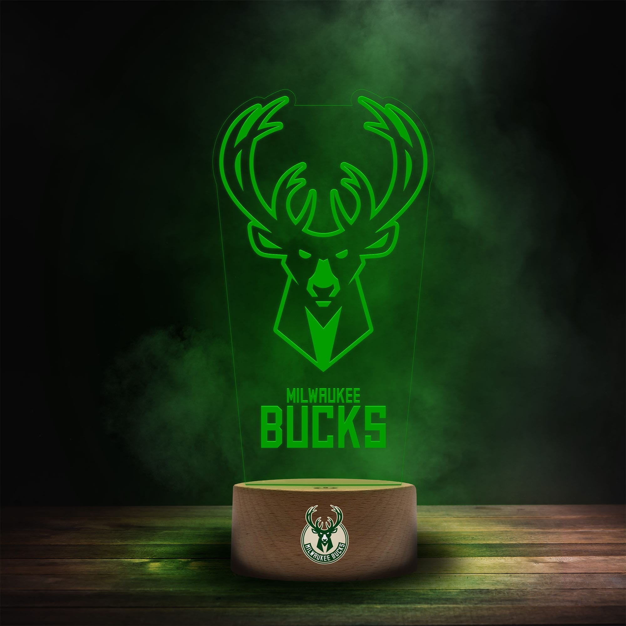 Milwaukee Bucks NBA Team Logo LED Sign