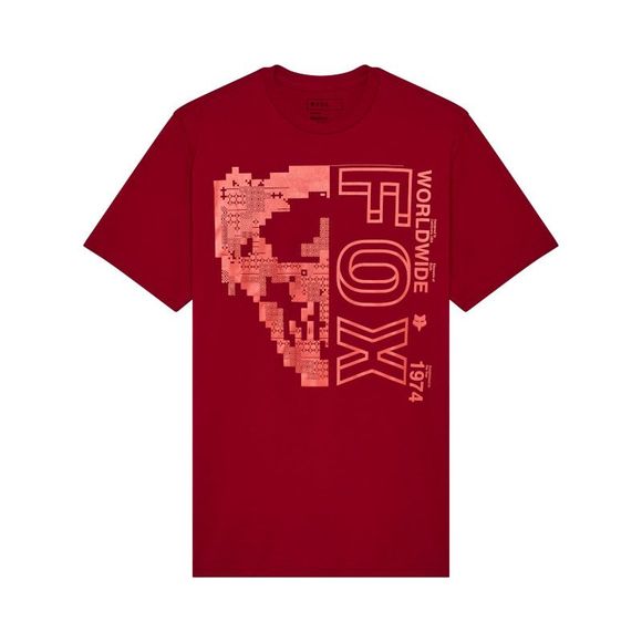 T -shirt Short sleeves Fox Image Skull Prem - Red / BlackRef: FX5364