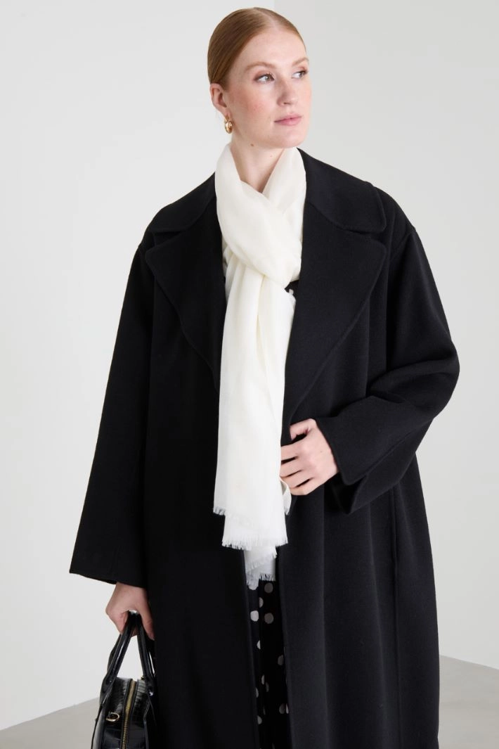 Cashmere stole - CREAM