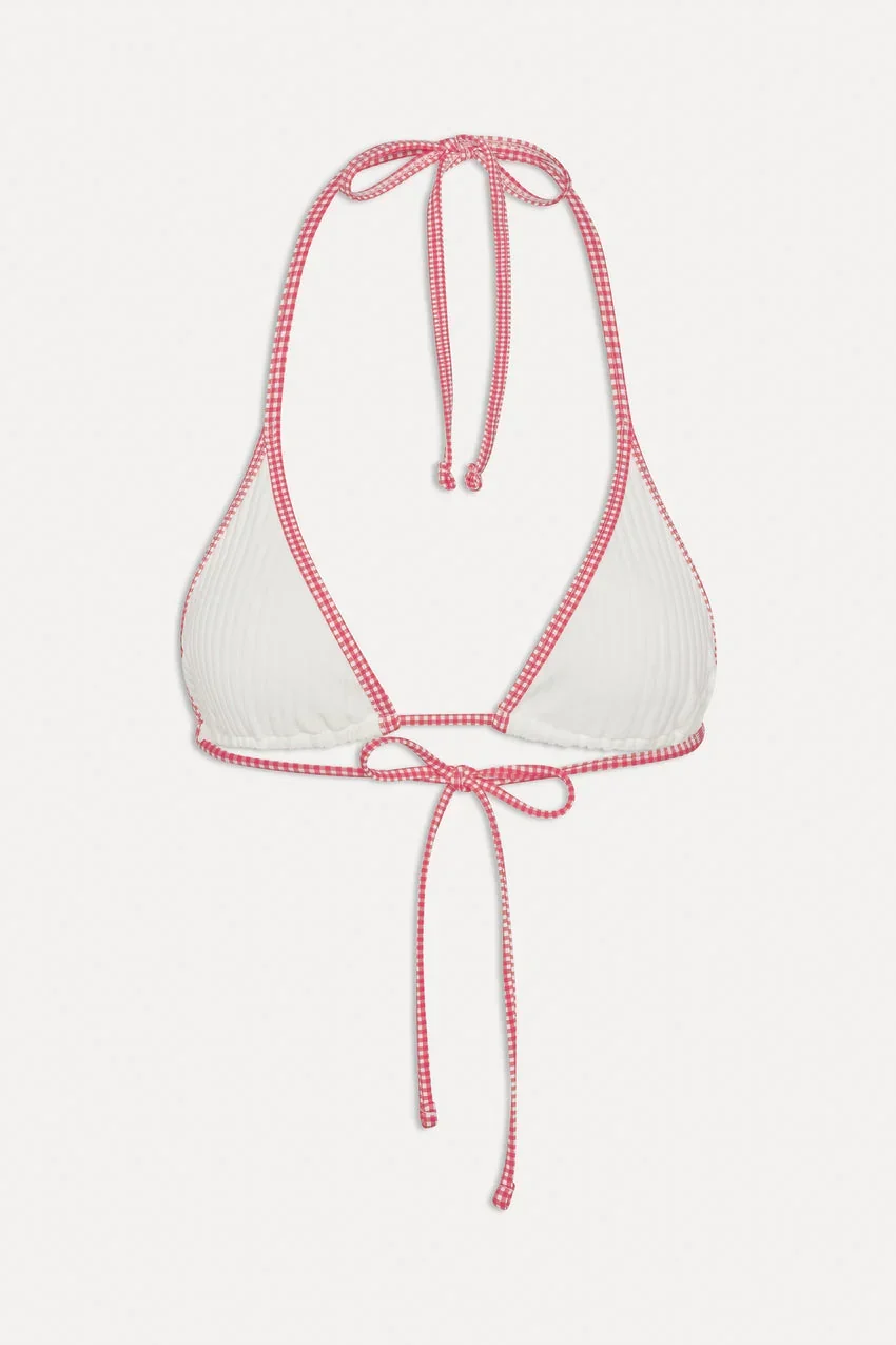 x BELLA HADID Paradise Halter Bikini Top - Weekend at the Farm