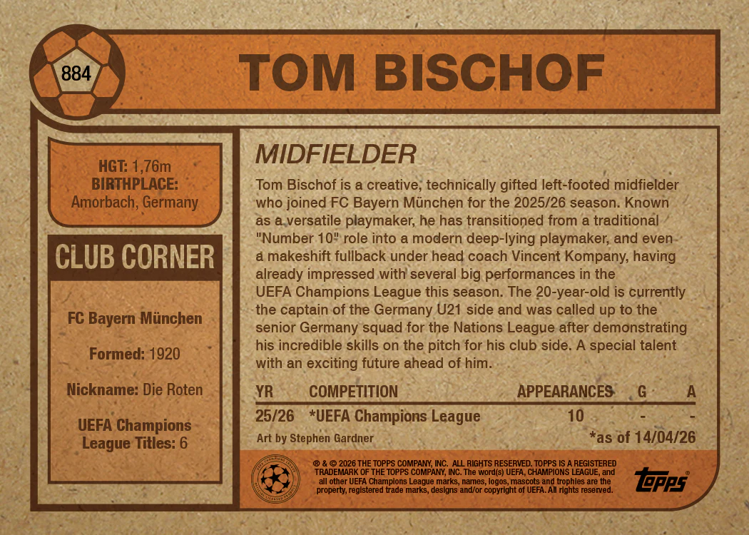 Tom Bischof - UCC Living Set® - Card 884