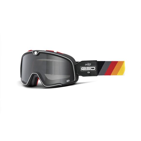 100% BARSTOW Motorcycle Goggles - MALIBU - SMOKED SCREEN - BlackRef: CE1026 / 50000-00006