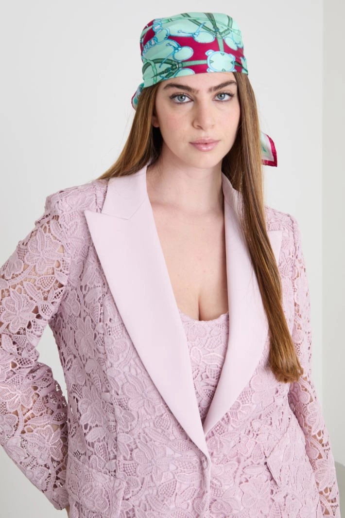 Silk twill scarf - GREEN MINT