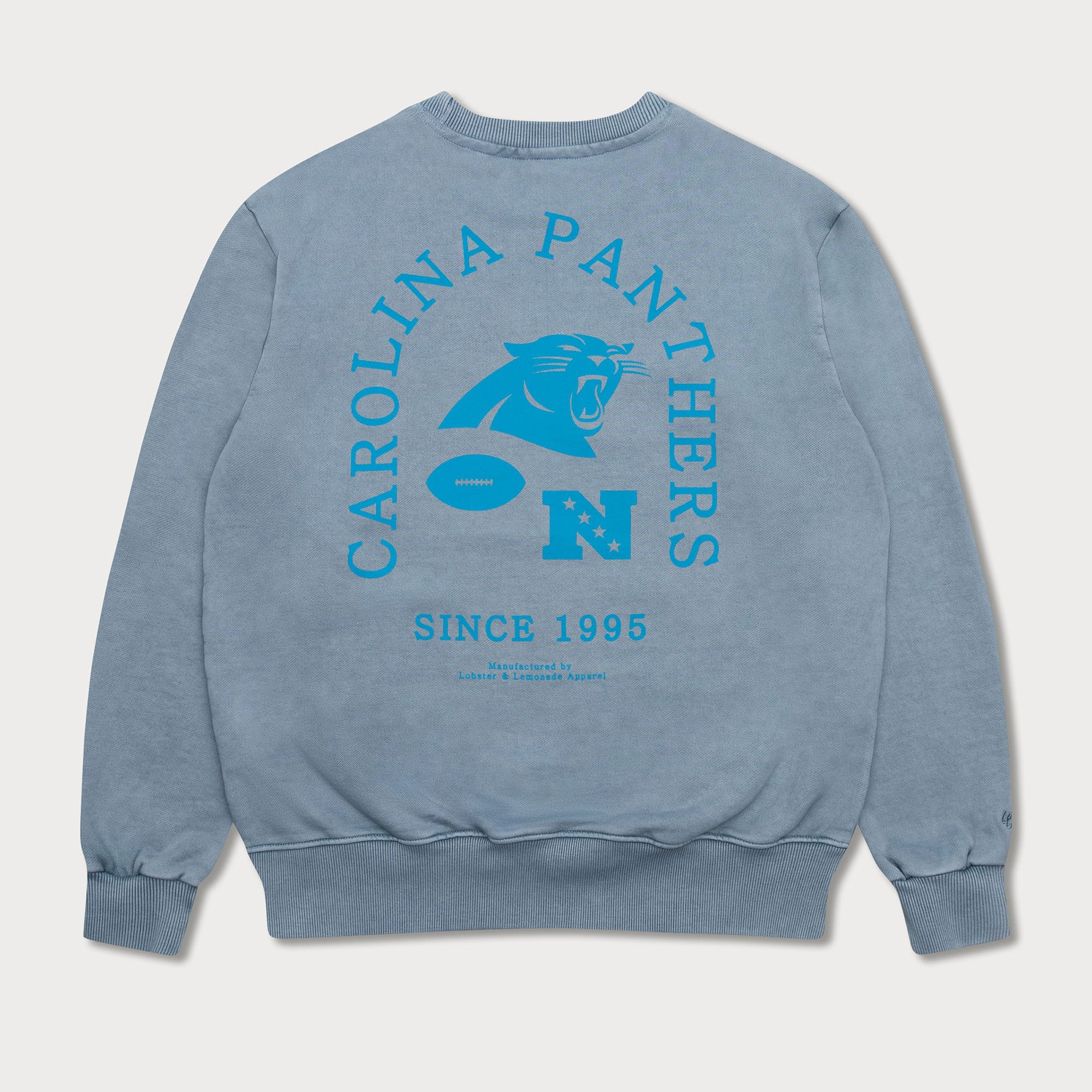 Carolina Panthers L&L '96 Classics NFL Crewneck Sweater Blue