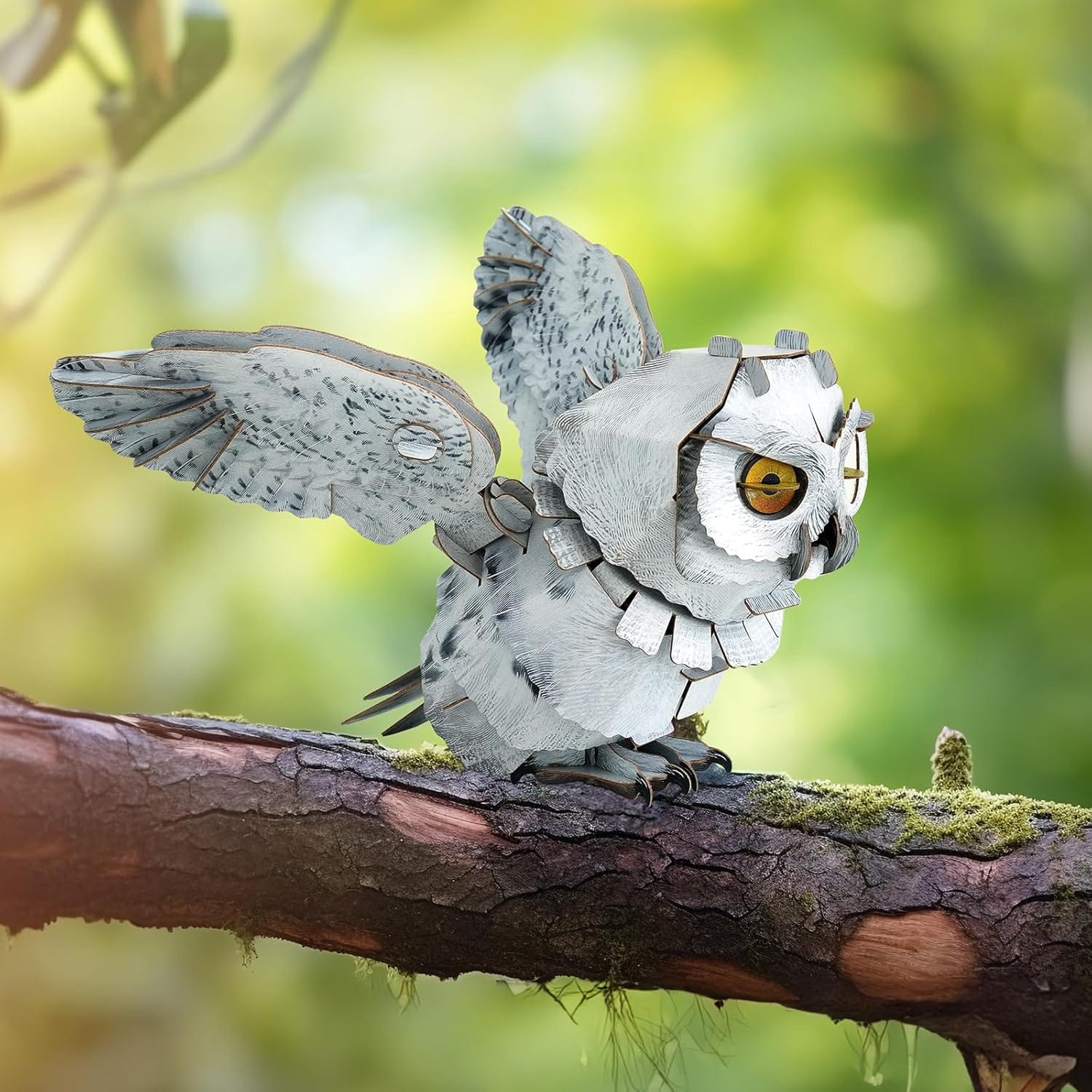 Snowy Owl 3D Kraft Paper Puzzle B0009