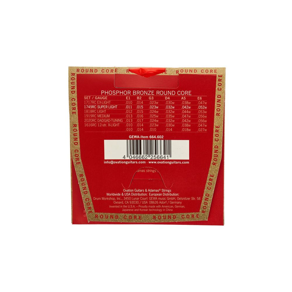 Adamas 1749RC Round Core String Set – Thomann Ireland