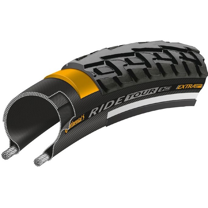 Continental RIDE Tour Reflex Wire Bead Tire - 28