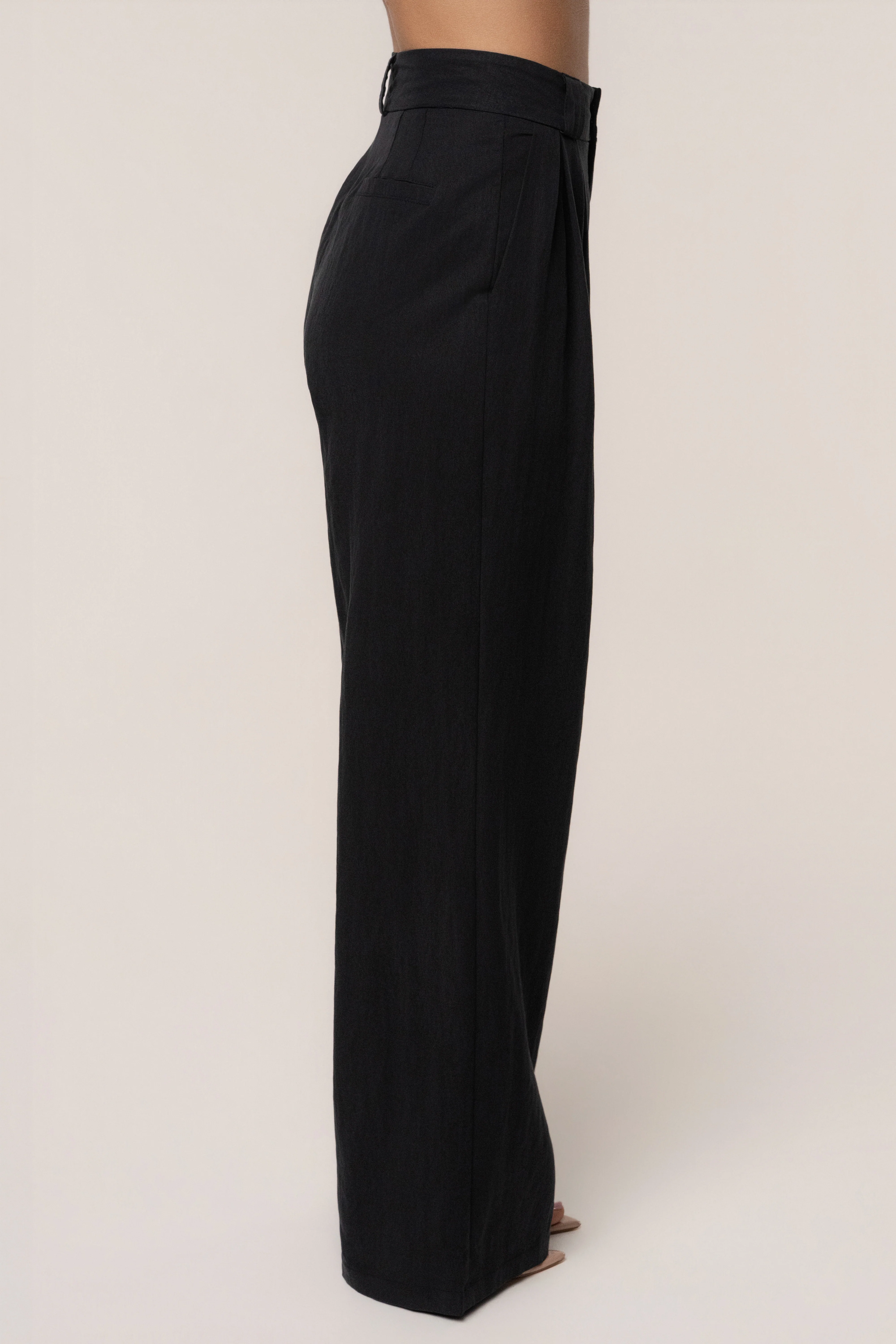 Black Stay Ready Trouser