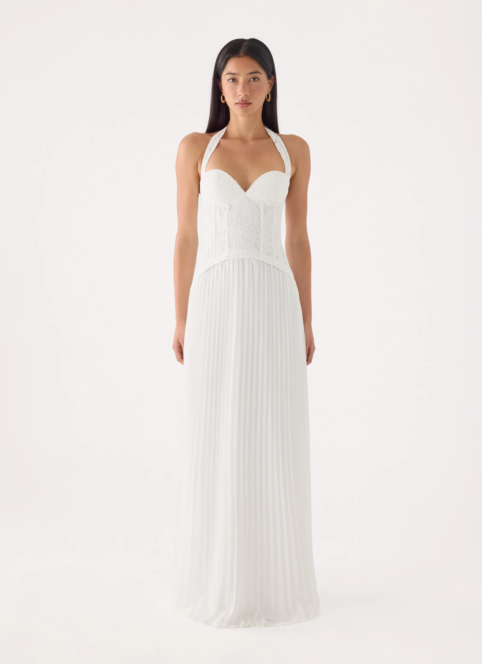 Tunnel Vision Maxi Dress - White