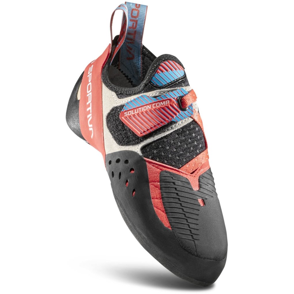 La Sportiva Solution Comp Climbing Shoes Women - Hibiscus/Malibu Blue