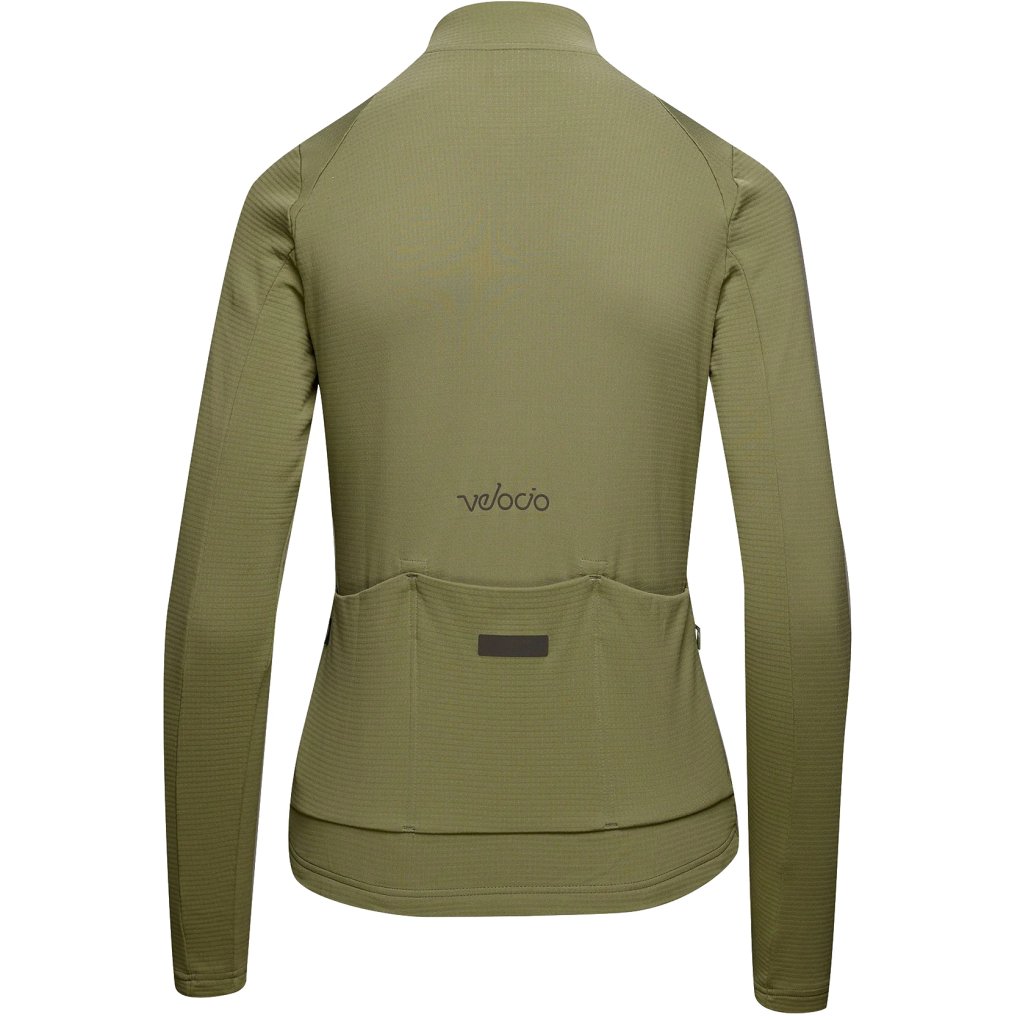 Velocio Luxe Thermal Long Sleeve Jersey Women - Deep Lichen