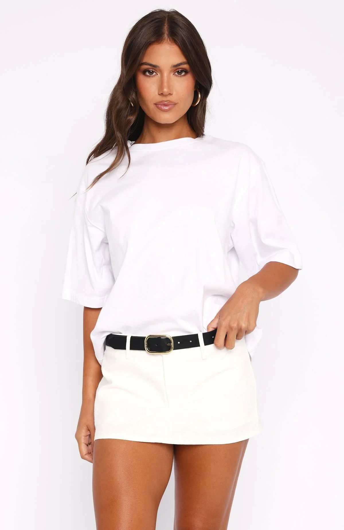 Selfish Behaviour Mini Skort White