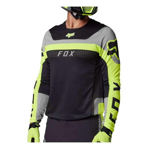Fox FLEXAIR EFEKT 2024 cross Jersey - Yellow / BlackRef: fx3735-c51274