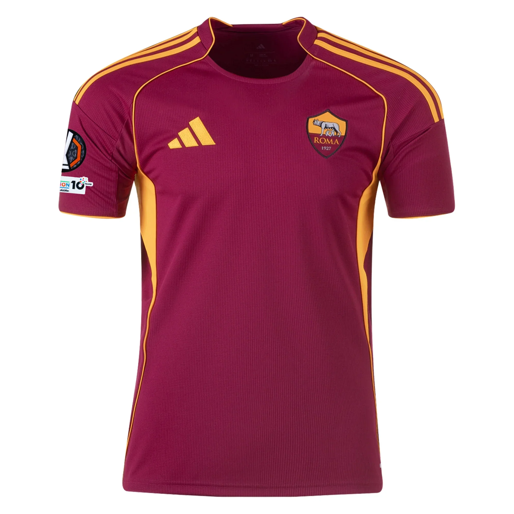 Men's Roma Paulo Dybala Home Jersey w/ Europa League Patches 25/26 (Burgundy)