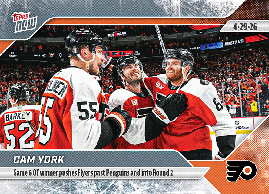 Cam York - 2025-26 NHL Topps NOW® - Sticker # 161 Pack - PR: 440