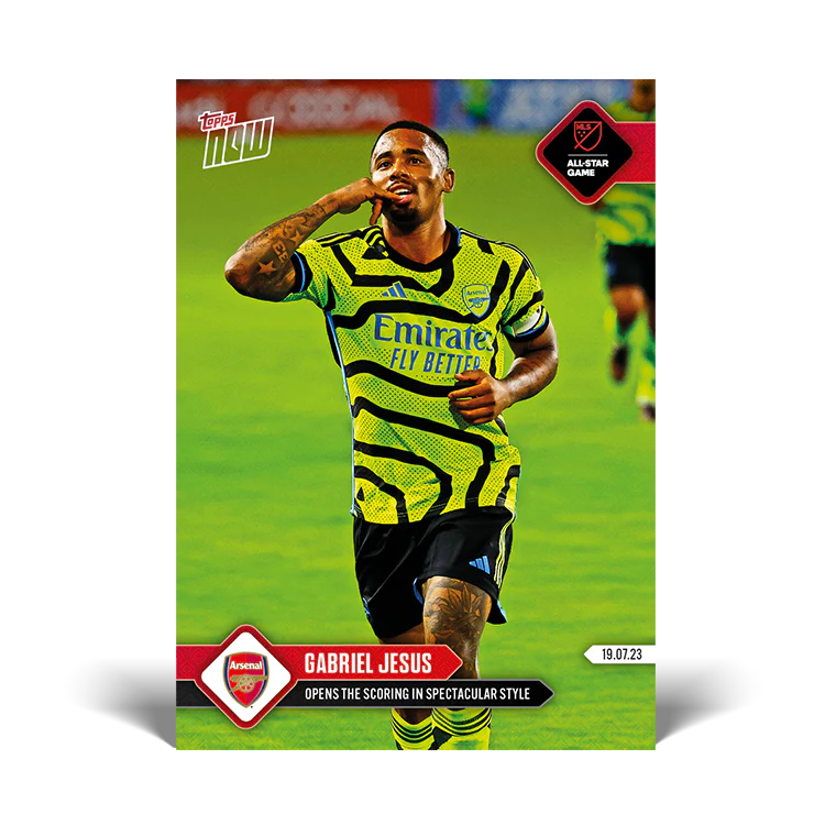 Topps UK - Opens the scoring in spectacular style - ARSENAL TOPPS NOW® Card #004