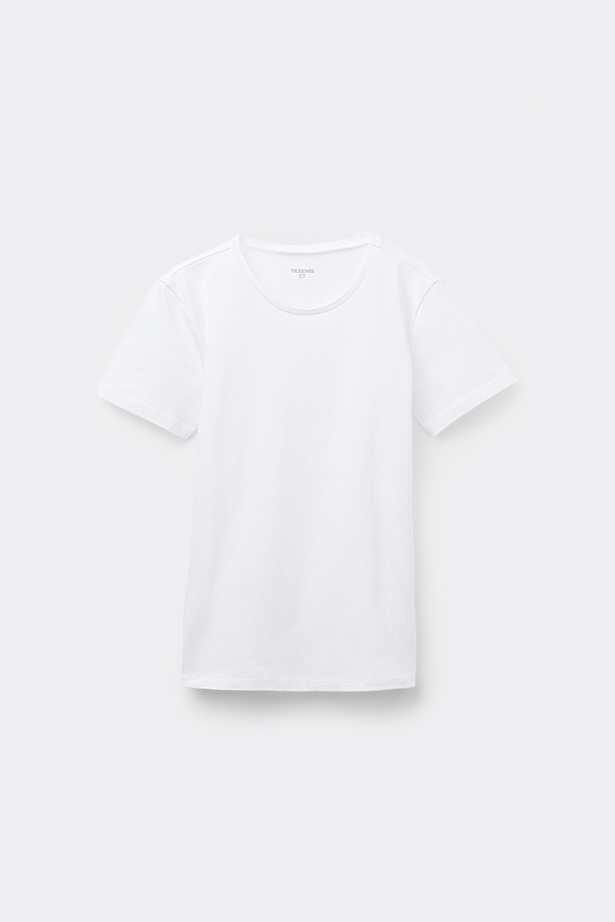 Unisex Kids’ 100% Cotton Basic T-shirt with Rounded Neck