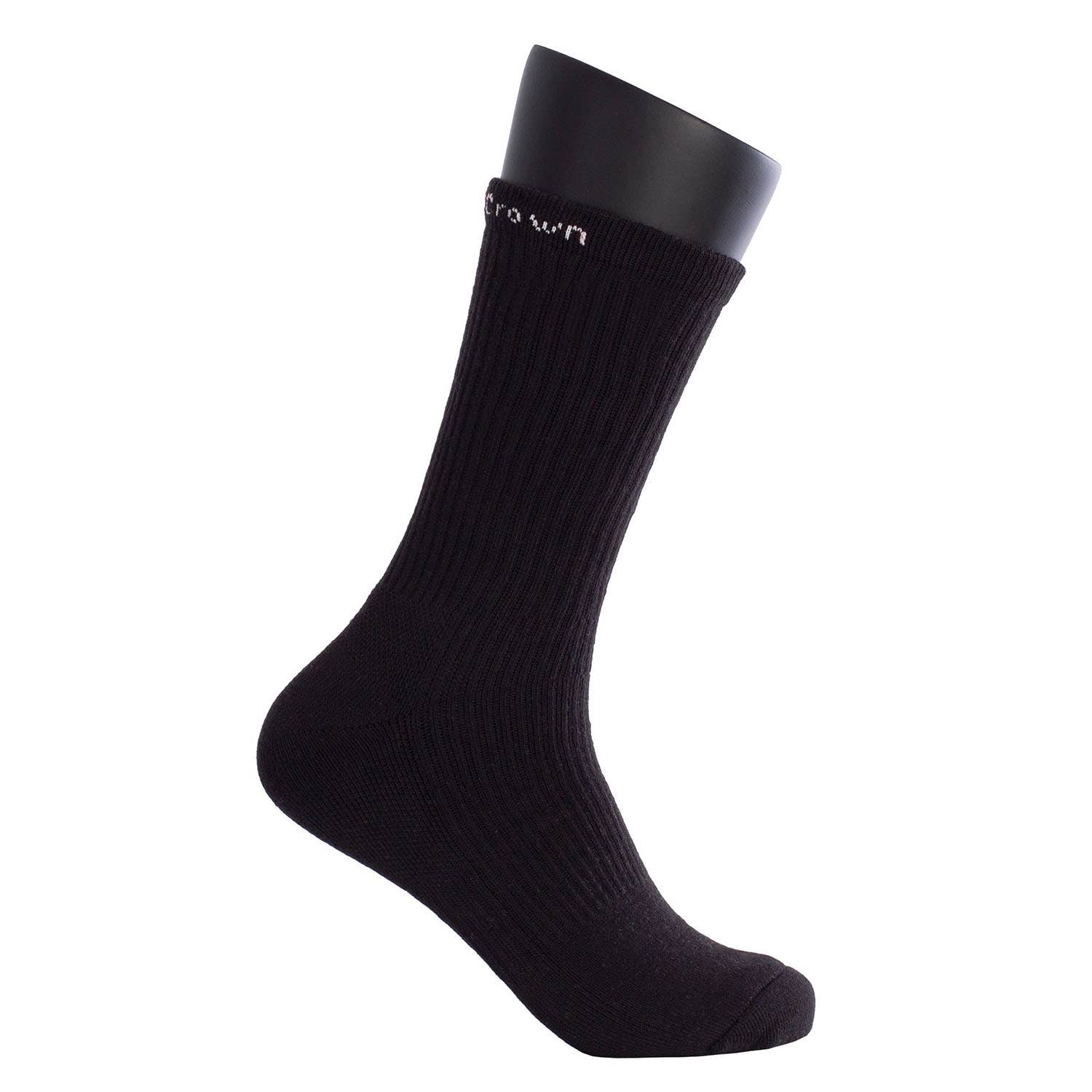 PACK 3 SOCKS BLACK CROWN HIGH BLACK