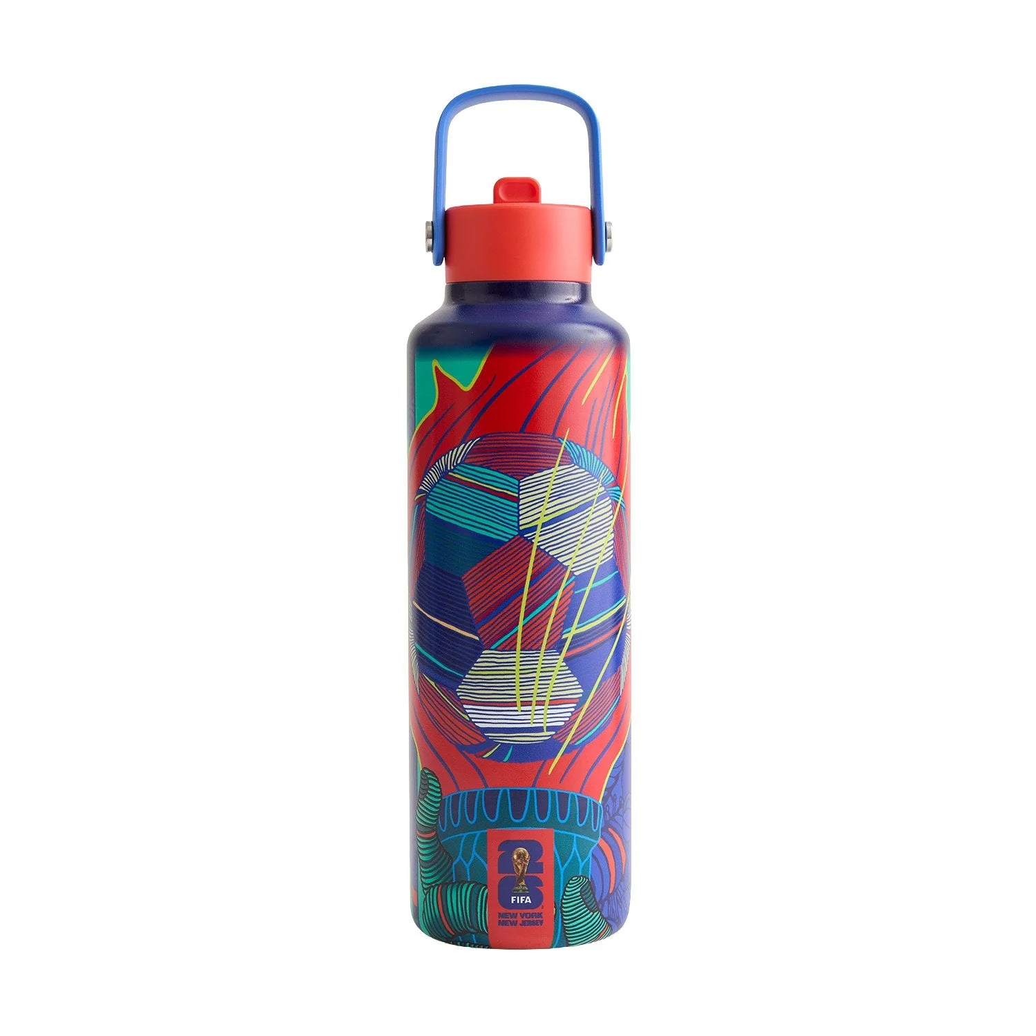 2026 Soccer Fan Collection New York New Jersey Poster Water Bottle